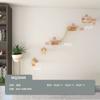 Árbol para Gatos de Pared DIY Marco de Escalada para Gatos Montado en Pared Rascador para Gatos Montado en Pared Plataforma de Salto para Gatos Estante para Gatos de Madera Maciza Cama para Gatos Integrada