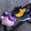 Botas de lluvia de moda transfronterizas para niñas, botas de lluvia antideslizantes para exteriores, botas de lluvia para niños y adultos, zapatos impermeables de alta gama, botas de lluvia antideslizantes para días lluviosos