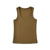 Chaleco Skims Kardashian de Cuello en U, Forma de I, para Mujer, Estilo Europeo y Americano, Ajustado, Color Sólido, Prenda Interior Base, Ropa Exterior, Top Corto Deportivo
