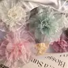 Acessórios Florais 10cm Pétalas de Flor de Organza Plissada Super Fada DIY Roupas Sapatos Chapéus Bolsas Acessórios de Cabelo Artesanais Enfeites Florais