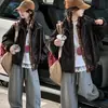 Ropa para niños, colección de otoño para niñas, chaqueta de cuero con cuello alto, nuevo estilo 2026, para niños medianos y mayores, chaqueta de primavera y otoño para niñas de secundaria