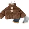 Jaqueta de Algodão Estilo Coreano Fofa para Meninas - Moda Outono/Inverno, Roupas de Inverno Estilosas, Peça Superior Grossa e Quente