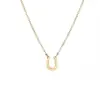 Colgante HF de Acero Inoxidable en Forma de U Estilo Coreano Collar de Acero Inoxidable Collar