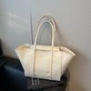 Bolsa feminina retrô de grande capacidade, bolsa de ombro casual para deslocamento, estilo tote, para mulheres, 2025