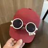 Gorras para Niños, Gorras de Verano con Visera, Niños y Niñas, Gorras de Béisbol con Gafas de Sol, Sombreros de Sol Estilo Coreano, Protección Solar para Bebés