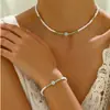 Conjunto de 5 Peças de Colar, Pulseira, Anel, Brincos de Trevo de Quatro Folhas da Sorte Europeu e Americano Mais Vendido, Conjunto de Joias de Flor de Cinco Pétalas para Mulheres