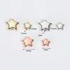 Ccb Plástico ABS Galvanizado Cuentas Estrella de Cinco Puntas Agujero Recto Cuentas Sueltas Pulsera de Cuentas Hecha a Mano DIY Collar Accesorios de Joyería