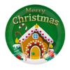 Plato de Papel Desechable de Navidad Vaso de Papel Juego de Vajilla Suministros para Decoración de Fiesta de Año Nuevo Decoración Navideña Plato de Cena de Papel de Cocina