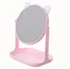 Desktop Rotatable Maquiagem Espelho Orelhas de Gato Orelhas de Coelho Dormitório Estudantes Femininas Vestir Espelho Beleza Princesa Espelho Atacado