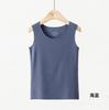 Nuevo Chaleco Infantil con Tacto de Terciopelo, Cálido Chaleco Térmico de Forro Polar Clase A con Cuello Redondo para Bebé, Ropa Interior Base Forrada de Polar para Otoño e Invierno