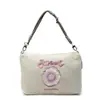 Bolso de Hombro Simple Bordado Estilo Nuevo para Mujer, Bolso Cruzado Fresco Estilo Japonés, Bolso de Mano Versátil de Moda para Viajes, Bolso de Lona para Mujer