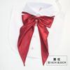 Gravata Borboleta Grande Feminina Cor Sólida Laço Camisa Uniforme Jk Brilhante Marrom Borgonha Estilo Faculdade Gola Borboleta Andorinha Flor