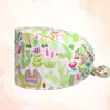 Gorro de enfermera para quirófano transfronterizo, gorro quirúrgico absorbente de sudor, gorro de cúpula para odontología y belleza con cola, turbante para la cabeza de hospital