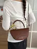 2026 Bolsa Feminina Moda Simples Cor Sólida Costura Elegante Chique Bolsa de Ombro Transversal Versátil Bolsa de Verão