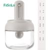 FaSoLa cocina botella retráctil para condimentos tarro para condimentos cuchara tapa integrada caja para condimentos botella para condimentos de cocina tarro para condimentos sellado