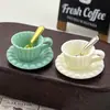 Taza de Café Mini Estilo Crema Casa de Muñecas Casa de Muñecas Artificial Hecho a Mano Material DIY Pegamento de Crema Accesorios para Joyería