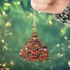 Novo produto transfronteiriço: Pingente decorativo de pássaro simulado plano de acrílico para Natal, árvore de Natal, casa e decoração de mochila