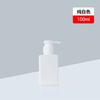 Botella Cuadrada de 100 ml con Bomba de Fábrica en Stock para Loción, Desinfectante de Manos de Pared Gruesa, Botella Dispensadora de Champú con Cabezal de Bomba