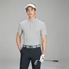 Camiseta Esportiva de Manga Curta para Golfe Roupa de Tênis Camisa Polo Masculina de Tênis Polo de Secagem Rápida Camiseta Feminina Top de Elastano e Nylon