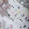 Cyansea Transfronterizo Popular Lindo Oso de Dibujos Animados Lazo Relieve Tridimensional Pegatinas para Uñas Artísticas Pegatinas de Decoración DIY