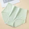 Calcinhas Jacquard de Algodão Puro para Primavera e Verão, Cintura Alta, Controle de Barriga, Tamanho Grande para Mulheres Plus Size, Meia-Idade e Idosas, Justas ao Corpo, com Forro 100% Algodão