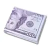 Billetera Creativa de Moda con Cremallera Corta de Cuero PU con Patrón de Billetes del Mundo para Hombre, Venta Caliente Transfronteriza, Portatarjetas Plegable Personalizado