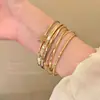 Capas Doradas Estrelladas~Pulsera en Capas de Estrella Metálica para Mujer Modelo Nuevo 2026 Pulsera de Diseño Único