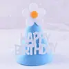 Chapéu de Aniversário Estilo Coreano Chapéu de Bolo Infantil Adulto Ano Decorativo Coroa de Feltro Chapéu de Aniversário Chapéu de Festa de Aniversário