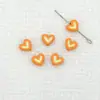 Aleación Aceite Gotas Cuentas de Amor Agujero Pasante Color de Contraste Cuentas de Amor DIY Accesorios para Joyería Hecha a Mano Colgante de Bolsa Material para Pulsera