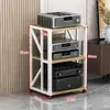 Rack Amplificador de Potencia Multicapa Hogar Espaciado Ajustable Móvil Soporte Amplificador de Tubos Gabinete HIFI Soporte Audio Altavoz