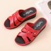 Sandalias de Cuña y Chanclas para Ropa de Exterior de Mujer 2025 Nuevo Estilo Cuñas de Suela Gruesa Chanclas de Verano Suela Suave Antideslizantes Modernas Zapatos para Mamás