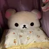 Lindo Rilakkuma Grande Almohada de Doble Cara Peluche Cojín Almohada para Siesta Almohada de Dormitorio Muñeca Muñeca Día de San Valentín