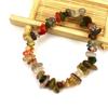 Pulsera de Grava Transfronteriza Amazon Xiyin Cristal Natural Creativo Grava Irregular Cuerda Elástica Pulsera con Cuentas