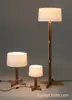 Luminária de Piso de Madeira Maciça Usada para Quarto Sala de Estar Designer Ajustável SantaTMM Estilo Wabi-Sabi Atmosfera Retrô Luminária de Mesa