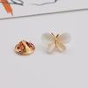 Bow Flower Cat's Eye Antirreflexo Broche de alta costura no peito All-match Pin Roupas Fixas Simples