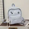 Mochila de estilo coreano Ins de cuadros salados con lazo, estilo dulce para niñas, mochila pequeña de alto valor para compras y salidas