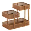 Prateleira de Armazenamento de Lanches para Desktop de Alto Acabamento, Cesta de Armazenamento Multicamadas para Bancada de Mesa de Jantar, Prateleira de Armazenamento de Xícaras e Saquinhos de Chá para Mesa de Centro da Sala de Estar