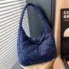 Bolso casual de gran capacidad para mujer al por mayor, nuevo bolso tote de hombro simple con patrón de diamantes, bolso de hombro tote de moda