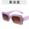 Nuevas Gafas de Sol de Moda Tendencia para Mujer, Gafas de Sol Transfronterizas con Montura Pequeña Cuadrada Retro, Gafas Hip-Hop Personalizadas de Colores Caramelo