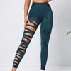 Comercio Exterior Nuevo Pantalón de Yoga Fitness de Secado Rápido Ajustado Elástico para Mujer Pantalón Deportivo para Correr de Nueve Puntos