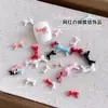 Acessórios Populares de Mini Laço para Nail Art em Cores Arco-Íris Doces, Disponíveis em Tamanhos Grande, Médio e Pequeno, Decorações de Unhas em Resina