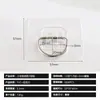 Novo Gancho Adesivo em Formato de Prato da Amazon, Gancho Triângulo Transparente e Sem Marcas, Gancho Decorativo de Parede Autoadesivo, Não Requer Furação para Uso em Restaurantes