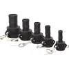 Conector fêmea tipo C, conector de plástico PP resistente a ácidos e álcalis, adaptador para bombona IBC, conector de flange para caminhão-tanque