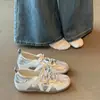 Sapatilhas Mary Jane Estilo Ballet Moda Feminina Novo Verão Versátil Esportivo Casual Agande Tênis de Treino Sapatos Femininos