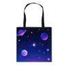 Bolsa de Compras para Niños Nuevo Planeta Espacial Creativa Moda Tendencia Cool Gran Capacidad Portátil Tote Caliente para Estudiantes de Primaria