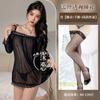 Lencería Sexy Talla Grande Vestido Transparente Encaje Deseo Puro Tirante Descubierto Camisón Apasionado No Necesita Quitarse