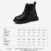 Botas de Couro Femininas Snuffy, Antiderrapantes, Estilo Novo Outono e Inverno, Botas Curtas Forradas com Lã para Meninas, Botas Infantis, Botas de Couro para Meninas