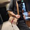 Bolsa Feminina Crossbody de Couro Genuíno 2024 Nova Bolsa de Ombro Moderna para Internet de Alta Qualidade Bolsa de Sela para Todos os Jogos Bolsa de Bolinho de Massa Bolsa de Prellis da Moda