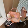 Moda Estilo Coreano Bolso de un Hombro para Mujer Caricatura Estampado Lindo Colgante Bolso de Mano Bolso Cruzado Dulce Fresco Bolso Cuadrado Pequeño