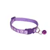 Collar para Mascota de Tela con Estampado de Huella de Pata, con Cascabel, Hebilla de Seguridad Desprendible para Gatos, Ajustable para Perros y Gatos